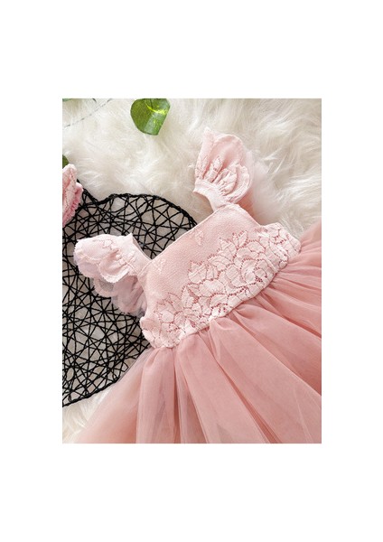 Nomi Bandanalı Kız Bebek Düğün Doğum Günü Özel Gün Mevlüt Romper