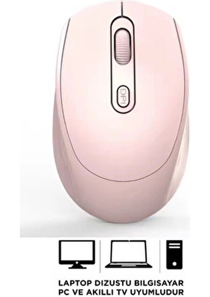 Hietech Kablosuz Mouse Zarif Tasarım Sessiz Click 2.4 Ghz Tüm Cihazlarla Uyumlu Optik Mouse