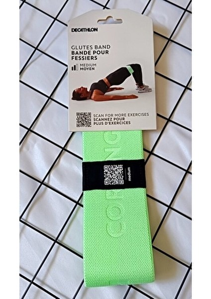 Kumaş Direnç Bandı -Güçlü Direnç - Yeşil -Fitness