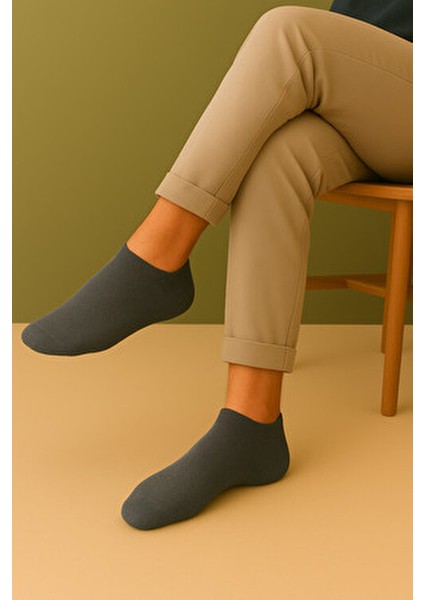 6'lı Bambu Erkek Patik Çorap Çok Renkli Çorap Dikişsiz Antibakteriyel Nefes Alabilen modelleri