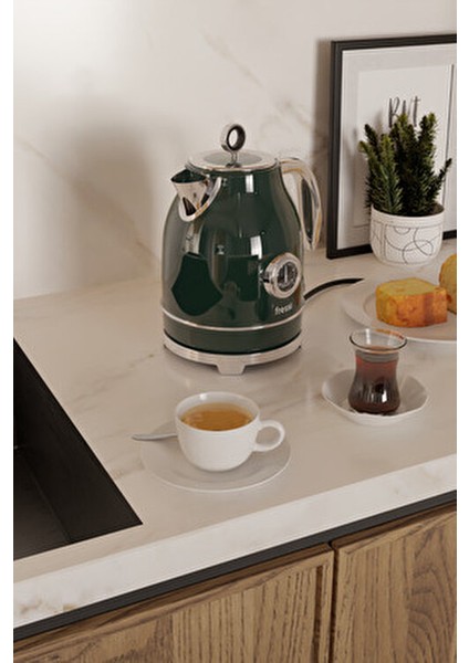 Isı Göstergeli Retro Kettle Su Isıtıcısı 1,7 Litre FR-KT05 Vintheat fiyatları
