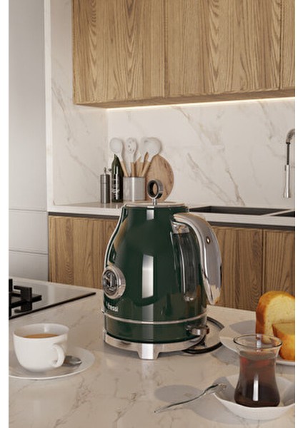 Isı Göstergeli Retro Kettle Su Isıtıcısı 1,7 Litre FR-KT05 Vintheat fırsatları