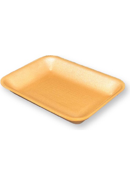 500GR Turuncu Köpük Tabak Kap - Kasap Kabı Et Tabağı