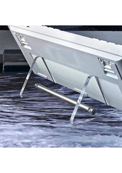 2x Klavye Ekran Standı 1 Katmanlı Şeffaf Akrilik Klavye Standı Mekanik Klavye Ekran Standı (Yurt Dışından) modelleri