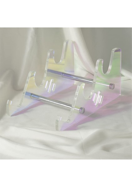 Çıkarılabilir Çok Renkli Akrilik Klavye Standı Şeffaf Masaüstü Tepsisi Bilgisayar Klavye Tepsisi Standı Çok Renkli 1 Katman (Yurt Dışından) modelleri