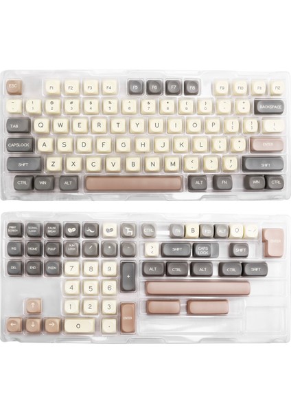 Anahtar Kapakları Pbt Key Cap Fit Laptop Pc Oyunu Ofisi Termal Süblimlenmiş Key Kapaklar A (Yurt Dışından)