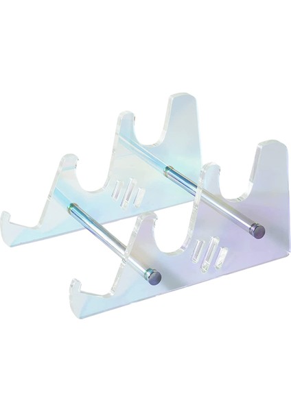 Çıkarılabilir Çok Renkli Akrilik Klavye Standı Şeffaf Masaüstü Tepsisi Bilgisayar Klavye Tepsisi Stand Çok Molor 3 Katman (Yurt Dışından)