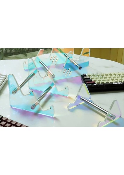 Çıkarılabilir Çok Renkli Akrilik Klavye Standı Şeffaf Masaüstü Tepsisi Bilgisayar Klavye Tepsisi Stand Çok Molor 3 Katman (Yurt Dışından) fırsatları