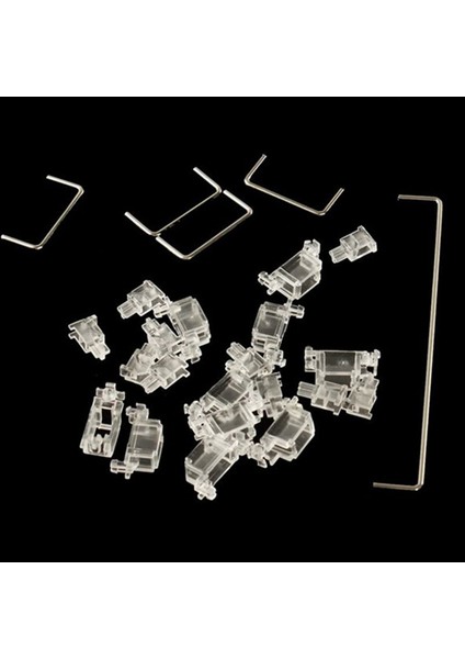 2x Mekanik Klavye Kiraz Mx Switch Pcb Montajlı Kiraz Stabilizatör Net Şeffaf Kılıf (Yurt Dışından) fiyatları