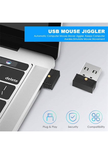 6x USB Fare Jiggler Otomatik Bilgisayar Fare Taşıyıcı Jiggler Bilgisayarı Uyanık Tutar Fare Hareketini Simüle Eder (Yurt Dışından) fırsatları