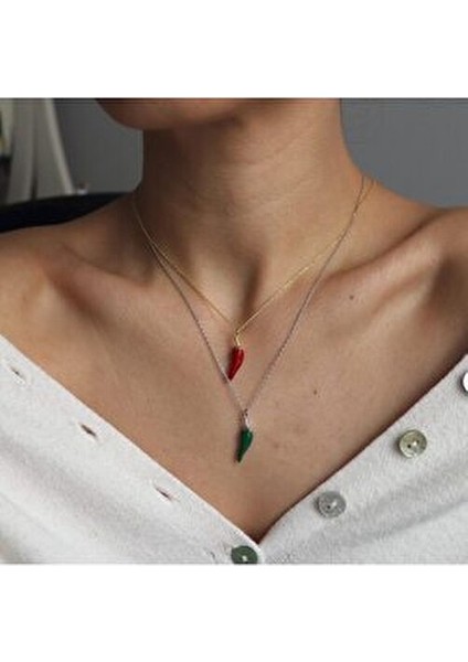 Biber Kolye 925 Ayar