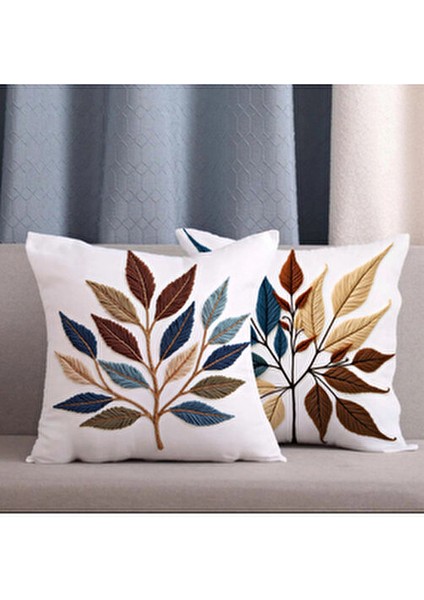 2 Li Kombin Özel Tasarım 3 Boyutlu Dijital Baskılı Kırlent Kılıfı