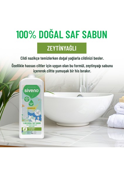 %100 Doğal Sıvı Kastil Sabun Zeytinyağlı Yoğun Nemlendirici Bitkisel Vegan 1000 ml modelleri