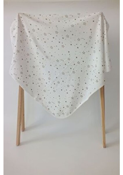 Yıldız Desenli %100 Pamuklu 80X90 cm Tek Kat Bebek Battaniye fiyatları