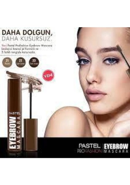 Pastel Eyebrow Maskara Rimel Dark Brown Koyu Kahve 23 Numara fırsatları