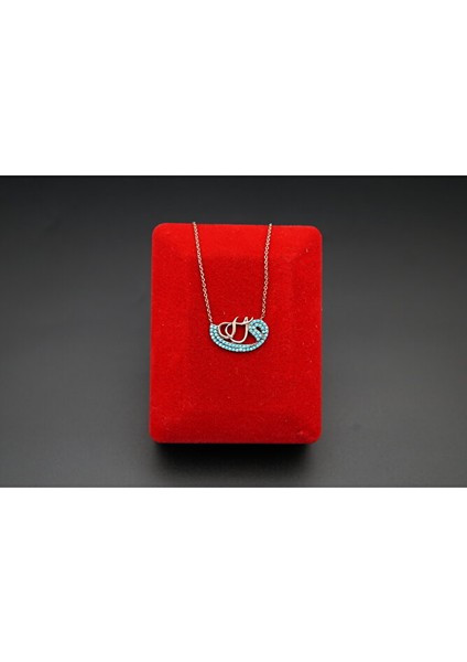 Rose Kaplama Vav Desen Kadın Kolye SK00059