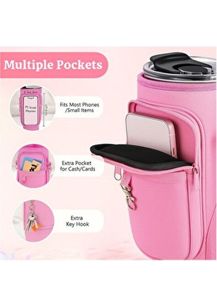 Stanley Quencher Uyumlu 1.18 Termos Askılı Neopren Koruma Termos Kılıfı Çanta Omuz Askısı Aksesuar fiyatları