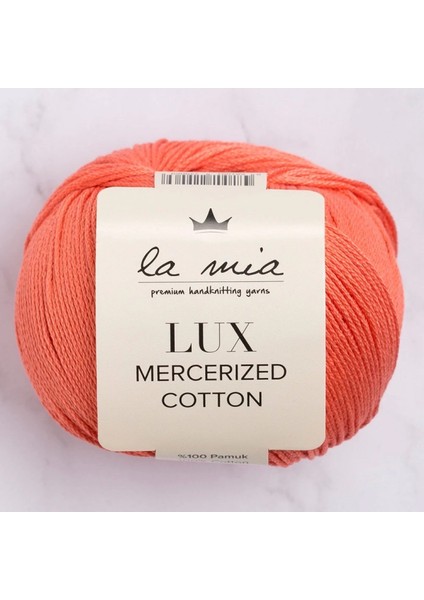 La Mia Lux Mercerized Cotton Nar Çiçeği El Örgü Ipi - 13 - 33744