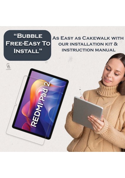 Xiaomi Redmi Pad 2 11 Inç ile Uyumlu Temperli Kırılmaz Cam Ekran Koruyucu 5 Adet fırsatları