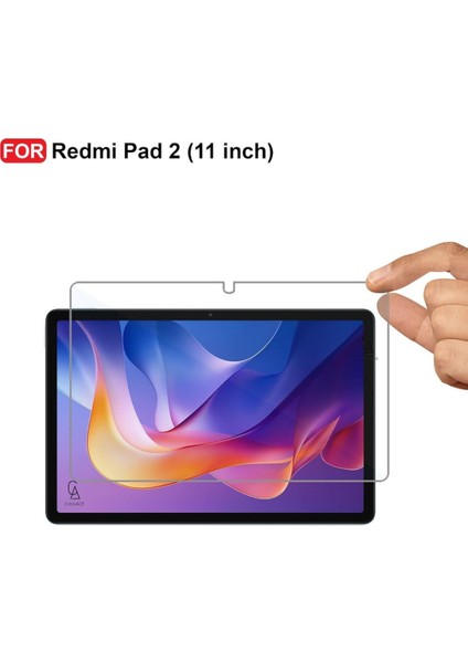 Xiaomi Redmi Pad 2 11 Inç ile Uyumlu Temperli Kırılmaz Cam Ekran Koruyucu 5 Adet