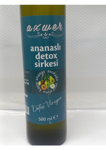 AXWER Ananaslı Detox Sirkesi Sandaloz Sakızlı Sirke Avakado Yaprağı Sirkesi modelleri