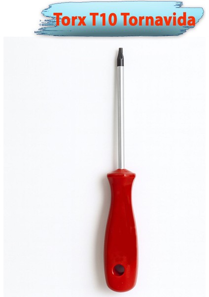 Torx Tornavida 10 mm Ergonomik Kırmızı Saplı Sağlam Çelik Uçlu Profesyonel Vida Sökme Tornavida modelleri