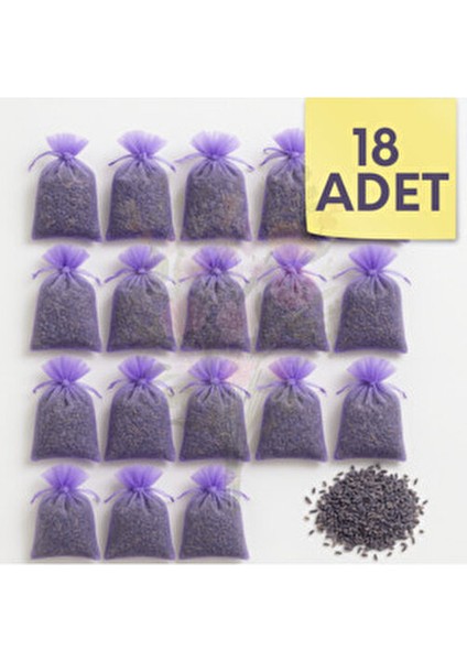 Home Lavanta Kesesi – 18’li Set | 7x9 cm | Güçlü Koku | Doğal & Taze Lavanta