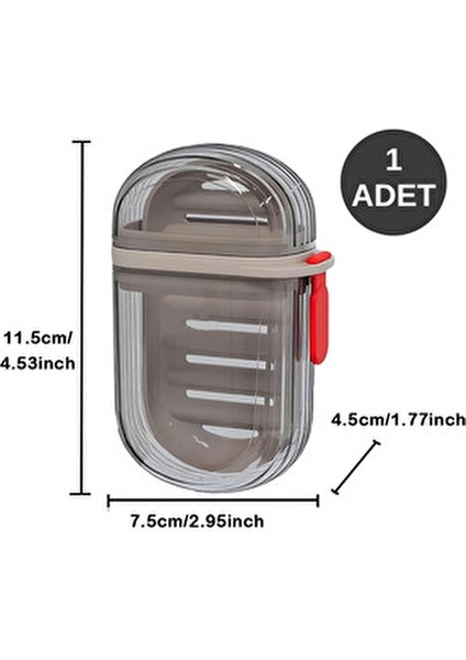 Şeffaf Kutu Şeklinde Plastik Katı Sabunluk Pratik Kullanımlı Hijyenik Banyo Sabun Kabı indirimleri