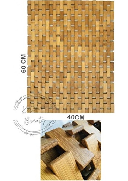 Bambu Kaymaz Banyo Paspası -Katlanabilir Doğal Çok Amaçlı Kaydırmaz Taban Banyo Matı modelleri