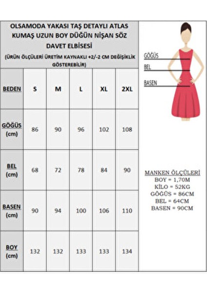 Kadın Yakası Taş Detaylı Atlas Kumaş Uzun Boy Düğün Nişan Söz Davet Elbisesi Klasik Kalem Silüet