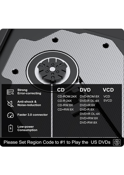 Harici DVD Drive Usb3 0 Cd-Rom Brülör Taşınabilir Çift Arayüz Tip-C USB CD DVD Brülör Dizüstü Bilgisayar Için (Yurt Dışından) modelleri