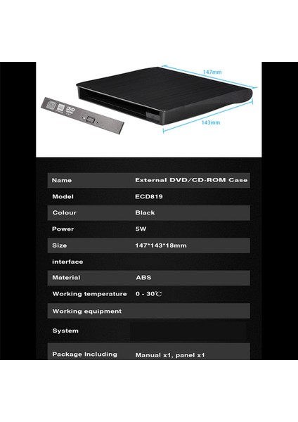 2x Usb3 0 Sata Harici DVD Muhafaza Dizüstü Bilgisayar Defteri Için Sabit Plastik Kılıf 12 7mm Cd-Rom Kılıfı Optik Sürücü Olmadan (Yurt Dışından) fırsatları