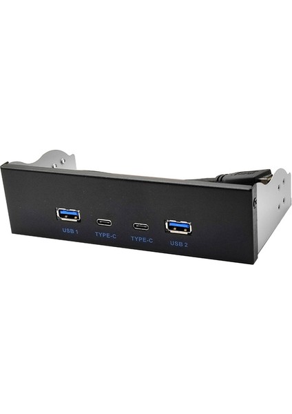 Usb3 2 Tip 10GBPS Optik Sürücü Paneli 2x USB Gen2+2x Tip-C 3 5 Inç 5 25 Inç Hub 19PIN-C-PORT Ön Arka Fiş (Yurt Dışından) fırsatları