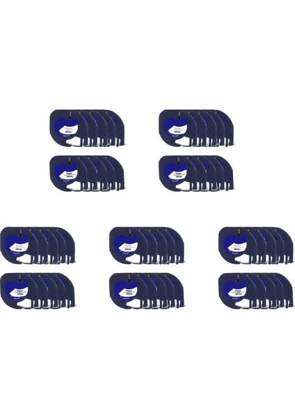 50PCS Etiket Maker Dymo Letratag Için Yatırlar Yeniden Doldurma 12MM x 4m Letra Etiketi Için Beyaz Plastik Etiket Bant Plus Lt Etiket Maker (Yurt Dışından)