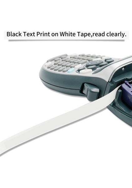 50PCS Etiket Maker Dymo Letratag Için Yatırlar Yeniden Doldurma 12MM x 4m Letra Etiketi Için Beyaz Plastik Etiket Bant Plus Lt Etiket Maker (Yurt Dışından) fiyatları
