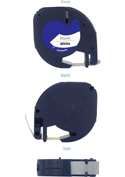 50PCS Etiket Maker Dymo Letratag Için Yatırlar Yeniden Doldurma 12MM x 4m Letra Etiketi Için Beyaz Plastik Etiket Bant Plus Lt Etiket Maker (Yurt Dışından) indirimleri