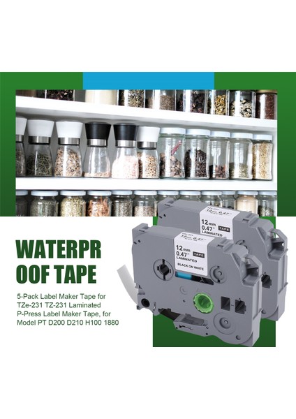 Kardeş TZE-231 TZ-231 Lamine P-Press Etiket Maker Maker Bant Model Pt D200 D210 H100 1880 (Yurt Dışından) fırsatları