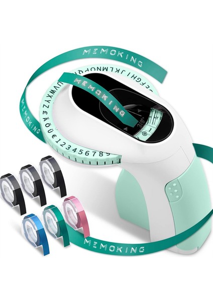 Kabartma Etiket Maker E975 3D Kabartma Etiketi 6 Rulo Dağlık Bantları El Eşleştirici Yeşil (Yurt Dışından)