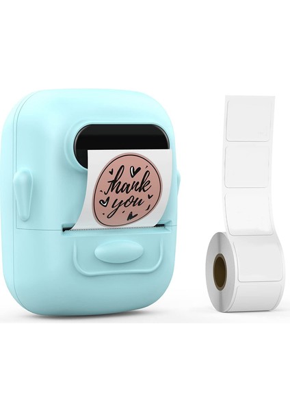 Bant Barkoduyla Etiket Üreticisi Makine Etiket Yazıcı - Mini Taşınabilir Bluetooth Termal Etiketleyici Yeşil (Yurt Dışından)