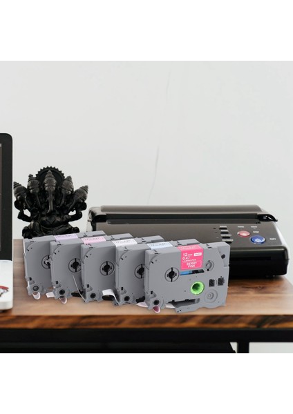 P-Touch P-Touch Için Uyumlu Etiket Bant Değiştirme 12MM 1/2 Inç Lamine (Berry Pembe/pembe/mor/mavi/beyaz) Kardeş Etiket Işaretçisi (Yurt Dışından) fiyatları