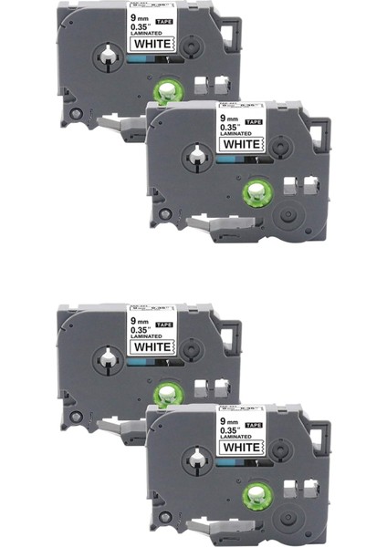 Tze 221 Bant PTH110 Bant 9mm 0 35 Inç Lamine Beyaz Etiket Maker Bant Için Kardeş P-Press Için Uyumlu (Yurt Dışından)