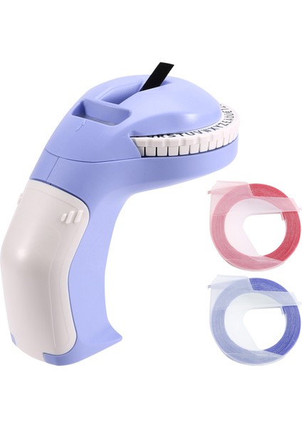 Taşınabilir 3D Kabartma Etiketi Yazıcı Dıy Manuel Etiket Baskı 12965 Manuel Daktilo Mor (Yurt Dışından) fiyatları