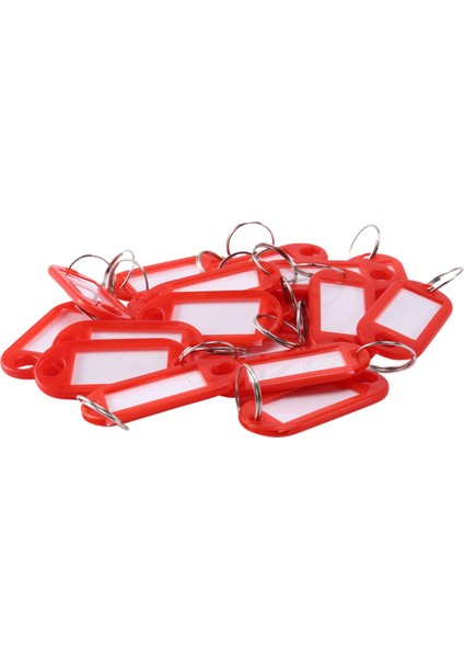 40 Pcs Çeşitli Anahtar Kimlik Etiket Etiketleri Bölünmüş Halka Anahtarlama Anahtarlık (Kırmızı) (Yurt Dışından) fiyatları
