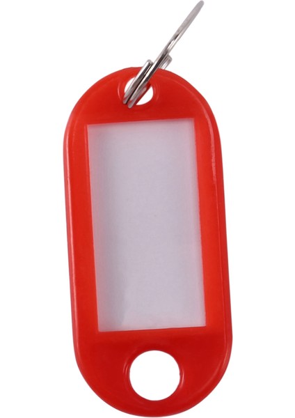 40 Pcs Çeşitli Anahtar Kimlik Etiket Etiketleri Bölünmüş Halka Anahtarlama Anahtarlık (Kırmızı) (Yurt Dışından) fırsatları