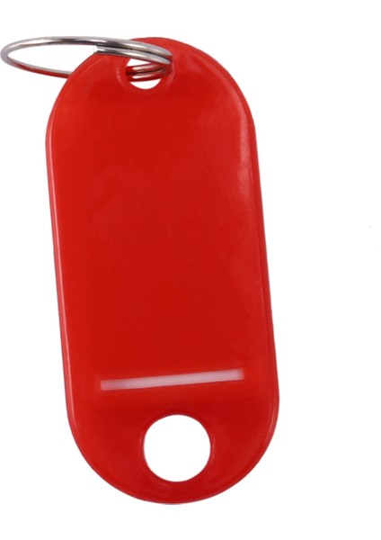 40 Pcs Çeşitli Anahtar Kimlik Etiket Etiketleri Bölünmüş Halka Anahtarlama Anahtarlık (Kırmızı) (Yurt Dışından) indirimleri