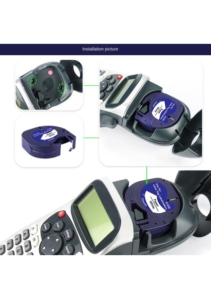 6pcs Etiket Bant Dymo Etiket Makinesi ile Uyumlu Dolum Kağıt Etiketleme Bandı Beyaz Dymo Letratag 91330 10697 (Yurt Dışından) indirimleri