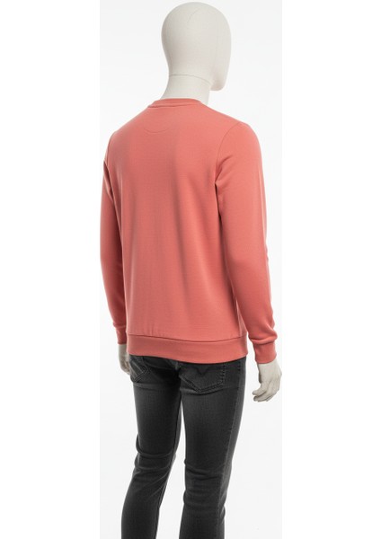 Erkek Regular Fit 3 Iplik Enjeksiyon Baskı Bisiklet Yaka Sweatshirt indirimleri