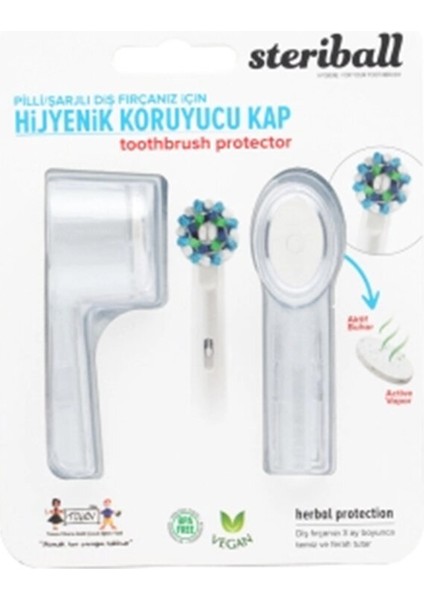 Şarjlı Diş Fırçası Koruma Kabı 2'li Şeffaf fiyatları