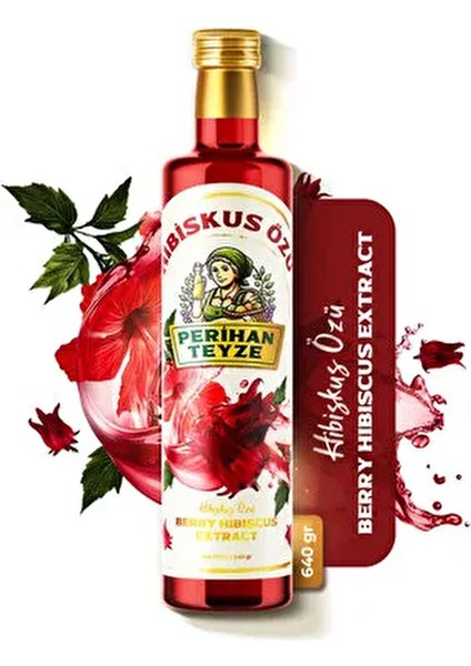 Berry Hibisküs Özü %100 Doğal 640 gr