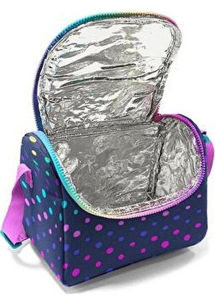 Ilköğretim Kız Çocuk Lacivert Renkli Puantiyeli Okul Çanta Seti modelleri